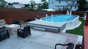 above ground pool concrete pad foundation los angeles contractor